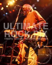 Kurt Cobain Photo Nirvana 8x10 Concert Photo in 1991 by Marty Temme Black Strat