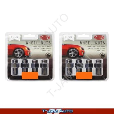 SAAS Wheel Nuts Mag 12x1.5 Chr 43mm 2x5PK for Volkswagen Viento 1991+