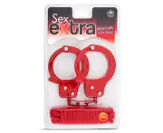 Excellent Power Sex Extra Cuffs & Love Rope Set - Red