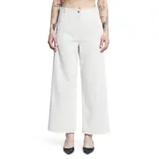 [S MAX MARA] Pantaloni a Gamba Larga Sorriso Off-white
