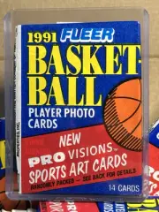 Un-opened 1991 Fleer Basketball Wax Pack New Factory Sealed (1 pack 14 cards)