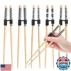LYART 5 Pairs Reusable Training Chopsticks Beginners for Kids Adults Learners