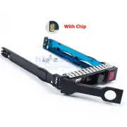 For HP Gen8 Gen9 651687-001 2.5" SFF SAS HDD LED Tray Caddy Sled DL380p DL360p