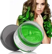 Disposable Men Hair Color Wax Dye one-time molding Paste Sliver Grandma Grey Hair Dye Wax Mud Cream Hair Gel 2PCS (Green)