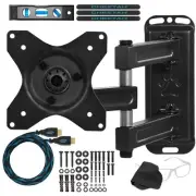ALAMB Articulating Arm Wall Mount fits 12-32" TVs, Ultrawide Monitors & Displ...
