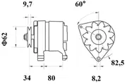 Mahle Alternator for Triumph Spitfire MK.4 1.3L Petrol 1300 01/71 - 12/73