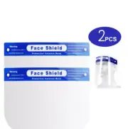 2 Pcs Safety Full Face Shield Reusable Protection Cover Face Eye