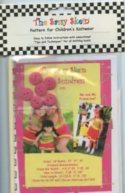 The Sassy Skein Sassy Sundress Pattern & Buttons 1005 - Girls 18m-4T & 18" Doll