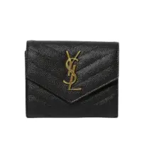 在飛比找momo購物網優惠-【YSL】SAINT LAURENT Monogram 皮革