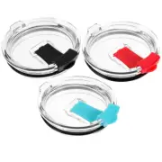 Wine Tumbler with Lid Coffee Replacement Straw-friendly Lids
