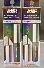 (2 Pack) Hard Candy Glitter Lash Mascara Topper #Silver - 0.17 Fl Oz Each Pack