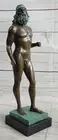 Vintage Collectible Bronze Statue of Poseidon Neptune - Art Deco Home Decor Figu