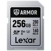 Lexar ARMOR SILVER PRO UHS II 256GB SDXC Memory Card UHS-II - Read up to 280MB/s