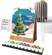 2026 Calendar | Paintable Monthly Desk Calendar 2026 | Academic Art Supplies Planner for Home Teacher Classroom Teens Kids Family Fridge School