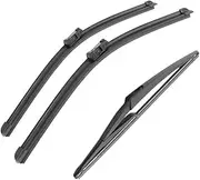 Front Rear Wiper Blades Brushes Cutter Accessories 2010 2011 2012 2013 2014 2015 2016 For 3008 MK1 2008-2016 30";+28";+12";