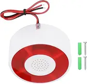LED Strobe Warning Light High Bright 12V DC Flashing Alarm Strobe Signal with Loud Siren for Emergency Security Vehicles Construction Sites White Red ABS Plastic 92g