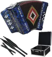 SofiaMari NSM-3412 34-Button 12 Bass Accordion EAD Blue