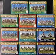 Warhammer Lot (1996) 11 Boxes, 82 Miniatures Total, All Boxes Sealed, NIB, OOP