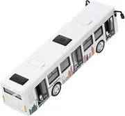 LRXIYODE Realistic City Bus Model Toy 1:70 Scale Alloy Pull Back Car Educational Boys and Girls Bus Toys No Battery Needed