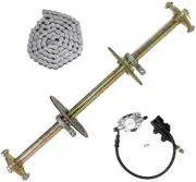 810mm Rear Axle Hub Assembly Brake Disc Sprocket + Chain kit Go Kart Bike ATV