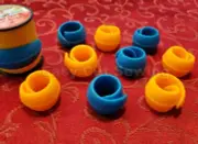 Thread Spool Huggers Holders Clips Peels Sewing Embroidery Quilting Colors BL,YL