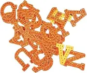 Sew Or Iron On Patches Hot Diamond Letters, Letters, Cloth Stickers, Clothing Accessories, Backpack Cloth Stickers, Hat Decoration Patches, Accessories, Luggage Decoration, Orange