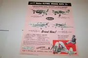 Vintage GUILLOW BALSA FLYING MODEL KITS - ad sheet #0317