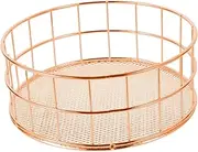 jojofuny Wire Storage Basket with Cutout Handles Stylish Bathroom and Kitchen Organizer Finish for Home Storage and Daily Use