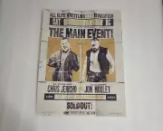 Pro Wrestling Crate Chris Jericho vs Jon Moxley Revolution 1/29/20 11"x22" New