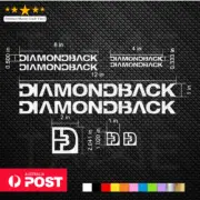 Diamondback Vinyl Decals Stickers Sheet Bike Frame Cycle Cycling Bicycle MTB V3