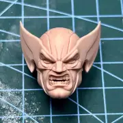 Blank 1/12 Scale X Man Wolverine Head Sculpt Unpainted Fit 6" ML Figure C Style