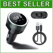 Universal Bluetooth Car Kit with Remote Control & CVC Technology - 2023 Edition
