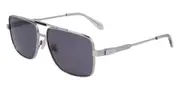 Salvatore Ferragamo SF318SP Polarized 021 Men's Sunglasses Silver Size 60