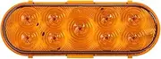 Maxxima 6" Oval LED Park/Front/Rear Turn for Trucks and Heavy Duty Vehicles, Amber Lens, DryFit Connector