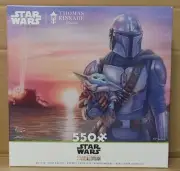 Star Wars Mandalorian Thomas Kinkade A New Direction 550 PC Puzzle New Ceaco