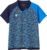 [VICTAS] V-LGS506 Table Tennis Game Shirt, Certified by The Japan Table Tennis Association, Sweat Absorbent, Quick Drying, Navy XL 512504