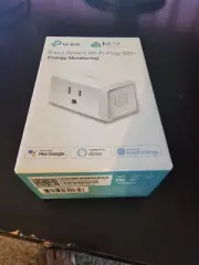 Kasa Smart TP-Link Wi-Fi Plug Slim Energy Monitoring Google Alexa Compatible Wht