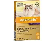 Advocate For Cats Spot On Flea Worm And Heart Worm Treatment Purple 4kg Plus 3pk