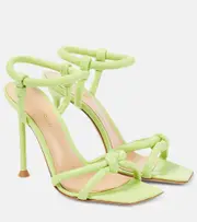 [Gianvito Rossi] Gianvito Rossi Juno leather sandals AU 7 green