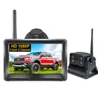 Wireless Magnetic Reversing Camera 5" DVR Split Monitor for Car Truck Trailer RV
