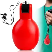 Hand Squeeze, Hand-held Referee Whistles, Loud Crisp Sound Manual Whistles for Referees, Teachers, Training Qarido