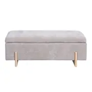 Sara Storage Bench Flax Taupe
