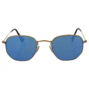 Ray Ban RB 3548-N 001-90 - Gold Shiny-Blue by Ray Ban for Unisex - 48-21-140 ...