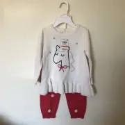 NWT First Impressions Baby Girl 2 Piece Unicorn Pant Set (Size: 12 Months)