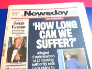 GEORGE FOREMAN' "ALL TIME BOXING GREAT, DEATH" NEWSDAY 3/22/25