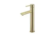 MEIR Round Brass Tall Mixer Straight Spout - PVD Tiger Bronze