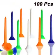 Durable Big Cup Plastic Golf Tees 100 Pcs/Set Reduce Friction Unbreakable Tee