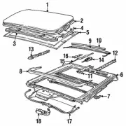 Genuine BMW 1991-1997 BMW - Slide Rail 54-13-8-108-888