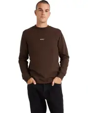[RVCA] Union Waffle Long Sleeve T-shirt in Brown