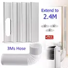 Portable Air Conditioner Window Parts Kit Gob Adaptor Plate + Duct Hose 15cm 3Ms